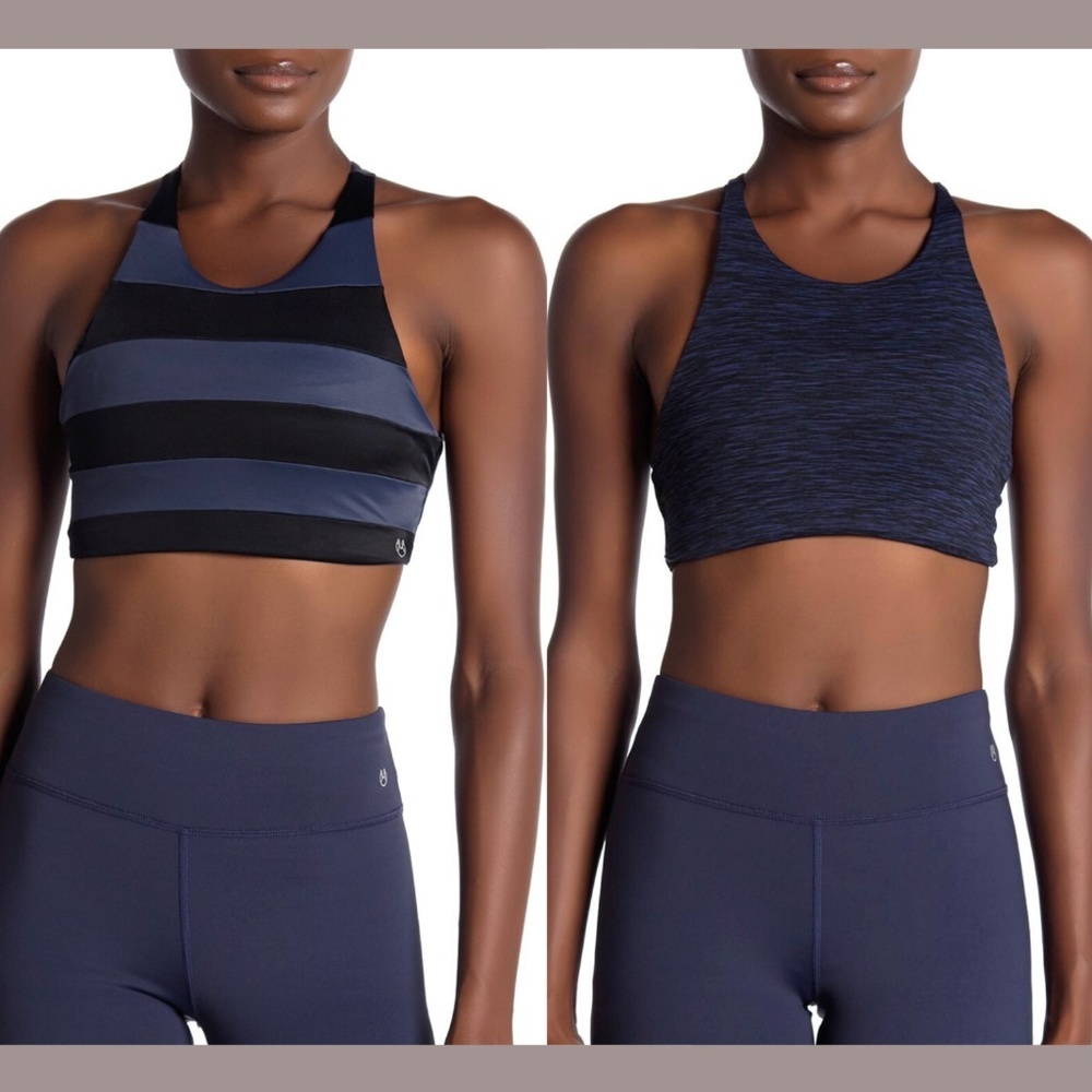 NWT $68 Maaji‎ Activewear Mirage Reversible Sports Bra in Blue [SZ Small ]